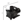 Refurbished Half Off Ponds Aqua Pulse 550 GPH Submersible Pond Pump 30' Cord - AP-550 - REFURB