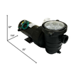 Refurbished Aqua Pulse Inline Pool & Pond Pump - 4500 GPH External Water Pump