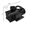 Refurbished Aqua Pulse 12500 GPH Hybrid Drive Submersible Pond Pump -100' Cord
