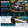 Shock Wave Stainless Steel 80-Watt in-Line Clarifier