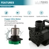 Refurbished Aqua Pulse 1,600 GPH Hybrid Drive Submersible Energy Efficient Pond Pump with 33 ft Cord
