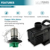 Refurbished Aqua Pulse 8,000 GPH (0.75 HP) Hybrid Drive Submersible Energy Efficient Pond Pump with 33 ft Cord