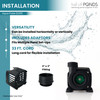 Refurbished Aqua Pulse 8,000 GPH (0.75 HP) Hybrid Drive Submersible Energy Efficient Pond Pump with 33 ft Cord