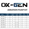 OX-Gen Series Diaphragm Aeration Kits (1.24–5.3 CFM)