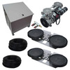 Pro Aeration Systems for Pond Up to 1-7 Acres Ponds & Lakes - Double Diffusers 1/2HP-2HP Systems with Cabinet Options