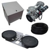 Pro Aeration System with Cabinet - 1/2 HP Pond Aerator Pump for Up to 2 Acres - 120V Compressor, Double Diffuser and 100 ft Tubing