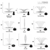 Premium Floating Fountain Systems for Ponds & Lakes - 1/4 HP to 1.75 HP with Up to 13 Spray Patterns & LED Options