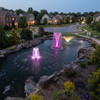 Premium Floating Fountain Systems for Ponds & Lakes - 1/4 HP to 1.75 HP with Up to 13 Spray Patterns & LED Options