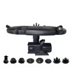 1.2 HP Floating Fountain - 10,000 GPH Submersible Pump - 200 ft Cord - 11 Spray Patterns - White Lights