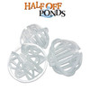 white plastic filter media balls with lattice mesh design for pond filtration systems