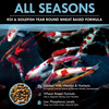 All Seasons koi and goldfish year-round wheat-based formula with vitamins, nutrients, and low phosphorus for cool weather feeding