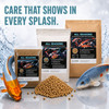 All Seasons koi and goldfish food product line with year-round wheat-based formula available in multiple Half Off Ponds package sizes