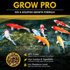 Grow Pro Koi and Goldfish Food – 5mm Floating Pellets (5, 10, 20, 30 & 50 lb Bags)