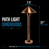 LumiNight Pond and Landscape Lighting - 3-Watt LED Dome Path Light (Add-On, Transformer Not Included)