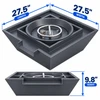 Element Cascade 27.5" Corten Steel Water Spillway Bowl