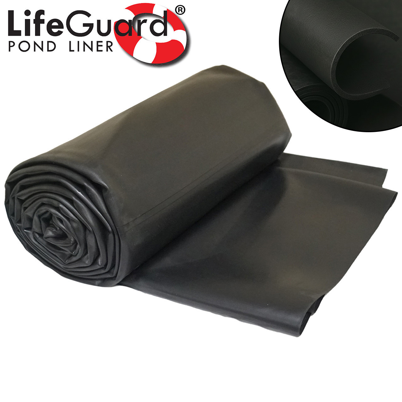 45-Mil EPDM rubber pond liner