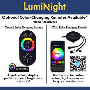 LumiNight Pond and Landscape Lighting - Bronze 3-Watt Color Changing Light (Add-On, Transformer Not Included)