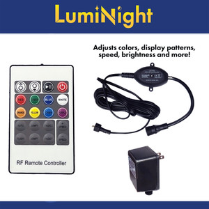 LumiNight Pond and Landscape Lighting - 6-Watt Transformer, Remote & Controller for Light Bars with Transformer and Remote