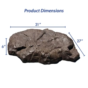 Heavy-Duty Brown Faux Rock Cover for Skimmers, Waterfalls and In-Line UV Sterilizers - HLRC-HDB