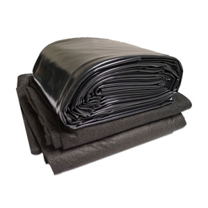 PolyGuard Liners & Underlayment Combo - 25 ft. x 50 ft. 90 mil Pond Liner - CPGUGPVC25X90