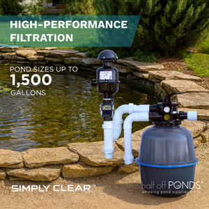 Simply Clear Pond Filter System with 2HP Blower – Filters Ponds Up to 1,500 Gallons
