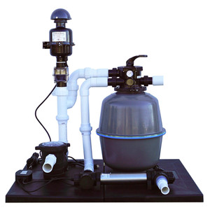 Simply Clear Pond Filter System with 55 Watt UV Clarifier, 2HP Blower & 2,000 GPH Pump - Filters Ponds Up to 1,500 Gallons