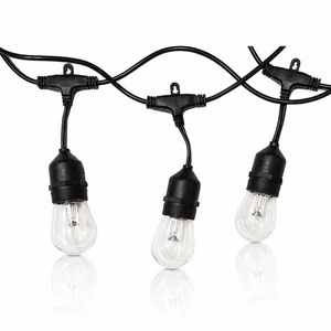 LumiNight Cafe Hanging String Lights - Color-Changing LED, 6-Watt Total - Add On - LMCSL12X0.5W-AO