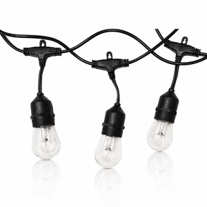 LumiNight Cafe Hanging String Lights - Color-Changing LED, 6-Watt Total - Add On - LMCSL12X0.5W-AO