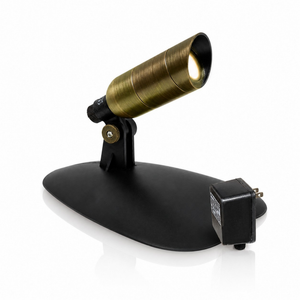 LumiNight Pond and Landscape Lighting - Brass 1-Watt LED Brass Mini Spotlight Kit