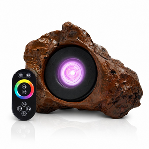 LumiNight Pond and Landscape Lighting - 3-Watt Color Changing Rock Light Kit with Photocell, Transformer and Remote