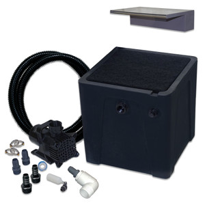 Sheer Elegance SE12-16BK 12" Color Changing Spillway Kit w 12-Gallon Basin