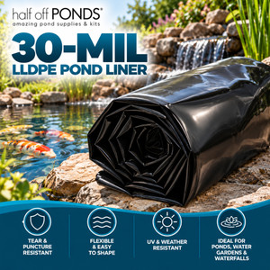 12' x 50'  30-Mil LLDPE Pond Liner - HOPLDP12X050-30