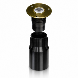 LumiNight Pond and Landscape Lighting - Brass 3-Watt LED Brass Well Light (Add-On, Transformer Not Included)