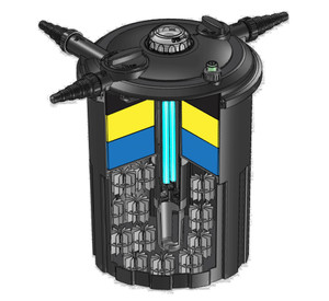 Refurbished Pressure Filter with 7-Watt UV for Ponds Up To 1,000 Gallons