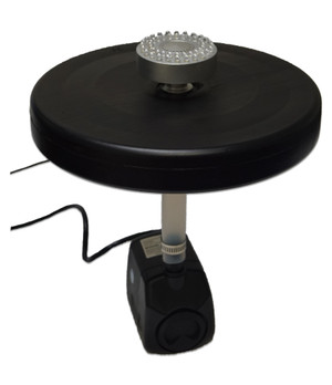 Refurbished Small Color Changing Floating Fountain with LED Lights - Red, Green, Blue, 600GPH Pump