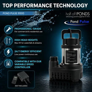 Refurbished Pond Pulse - 6,500 GPH Pond and Waterfall Pump - 30' Cord