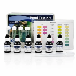 4-in-1 Pond Water Testing Kit – 215 Tests | pH, Ammonia, Nitrite & Phosphate