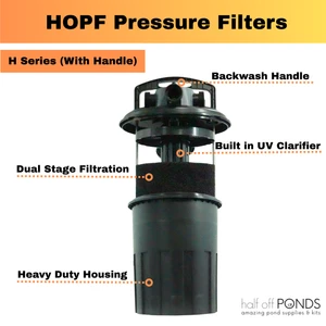 Pressure Filters with UV Clarification and Handle – 1,000 to 4,000 Gallons