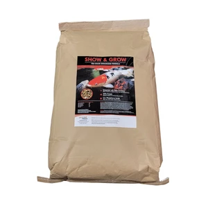 Show & Grow Koi and Goldfish Food Pellets – 5mm Floating Pellets (5, 10, 20, 30 & 50 lb Bags)