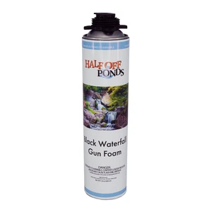 Waterfall Gun Foam – Black Expanding Pond Foam