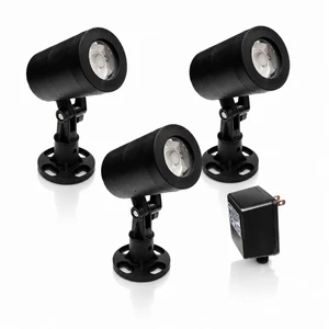 LumiNight Pond and Landscape Lighting - Black LED Floating Fountain Light Kits & Replacement Lights