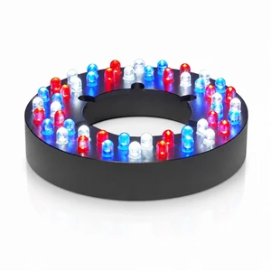 LumiNight Pond and Landscape Lighting - 48-LED RBW Color Changing Light Ring for Submersed and Floating Fountains