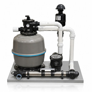 Simply Clear Pond Filter System with 80 Watt UV Clarifier, 2HP Blower & 4,500 GPH Pump , Debris Trap - Filters Ponds Up to 5,000 Gallons