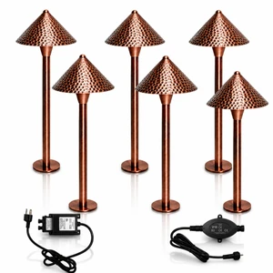 LumiNight Pond and Landscape Lighting - Bronze 3-Watt LED Bronze  Textured Dome Path Light (Add-On, Transformer Not Included)