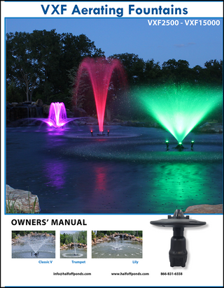 VXF Floating Fountain Manual