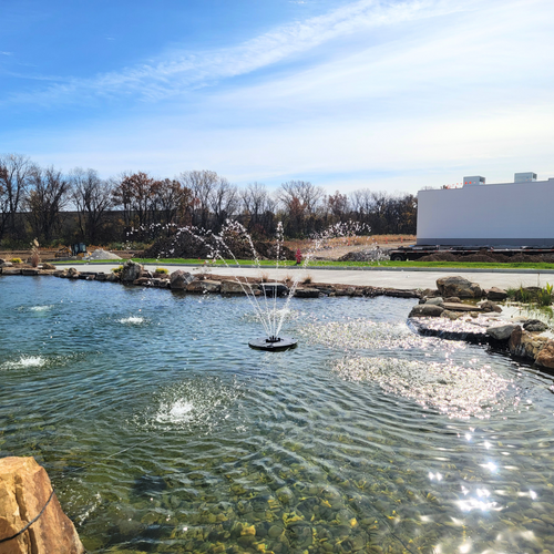 1/3 HP Floating Fountain - 5,200 GPH Submersible Pump - 100 ft Cord - 9 Spray Patterns