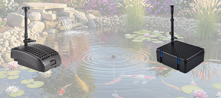 Sting Ray all-in-one pond pump with UV clarifier and fountain