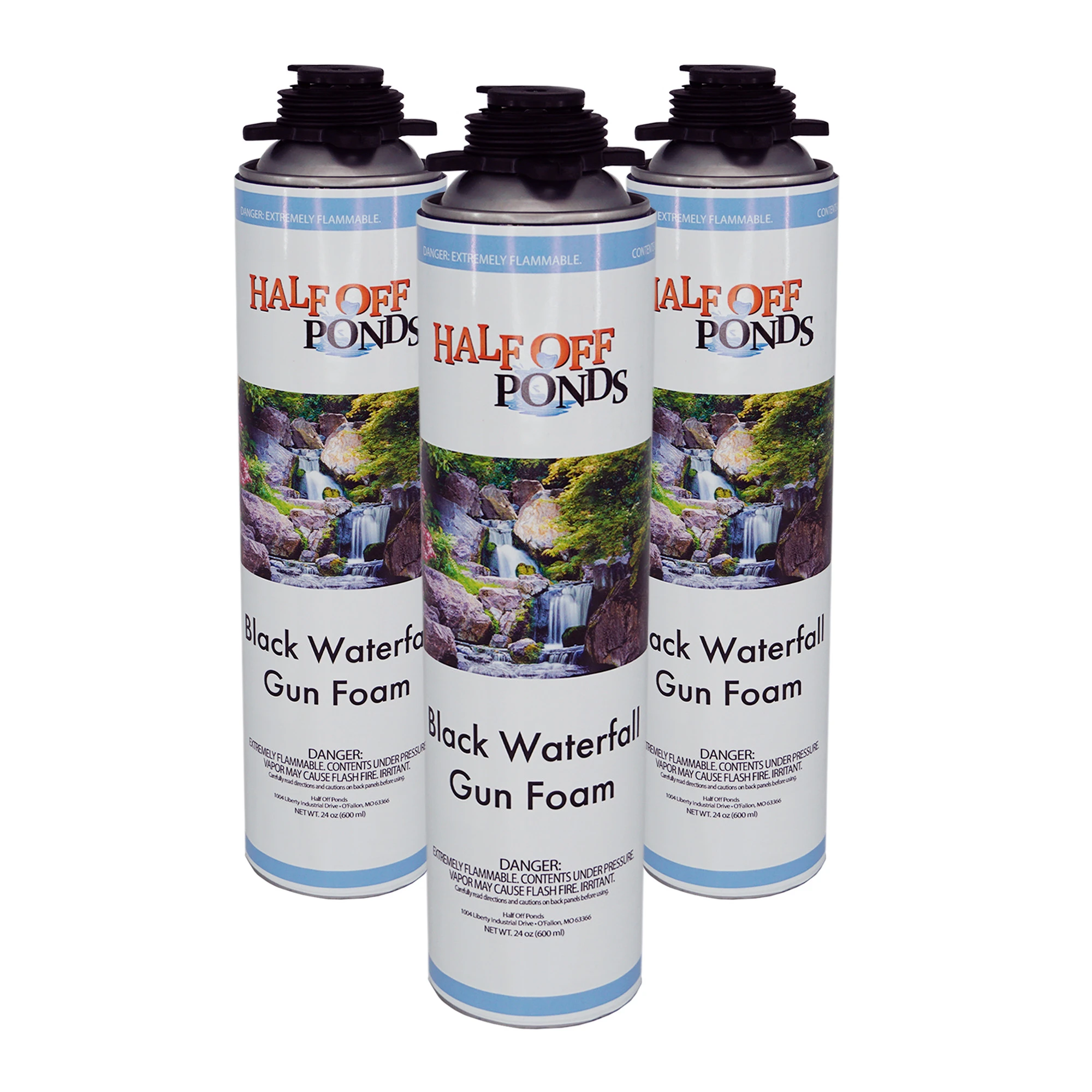 Black Waterfall Gun Foam