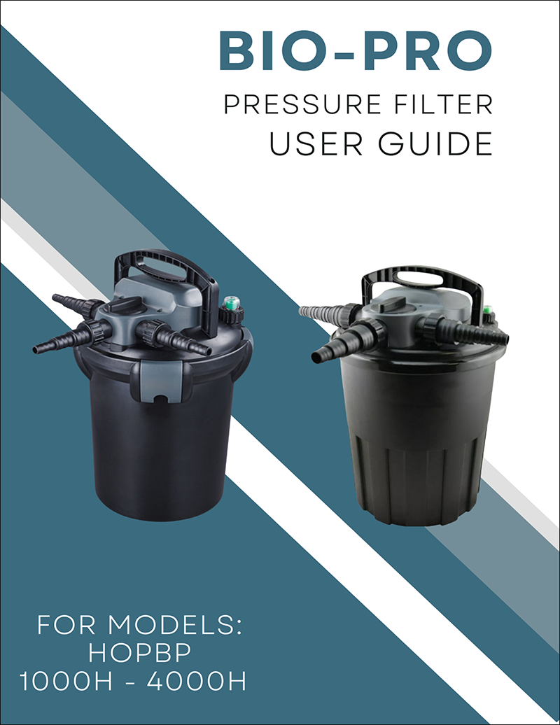 Pressure Filters H Series Manual