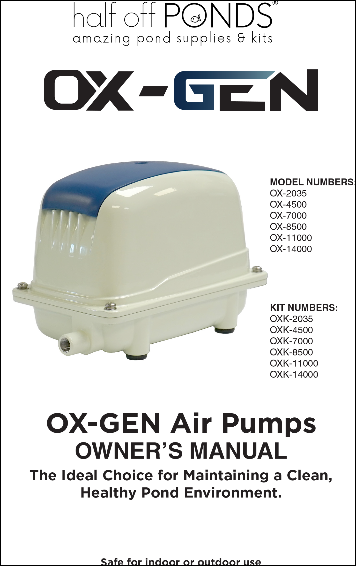 Ox-Gen Air Pumps Manual